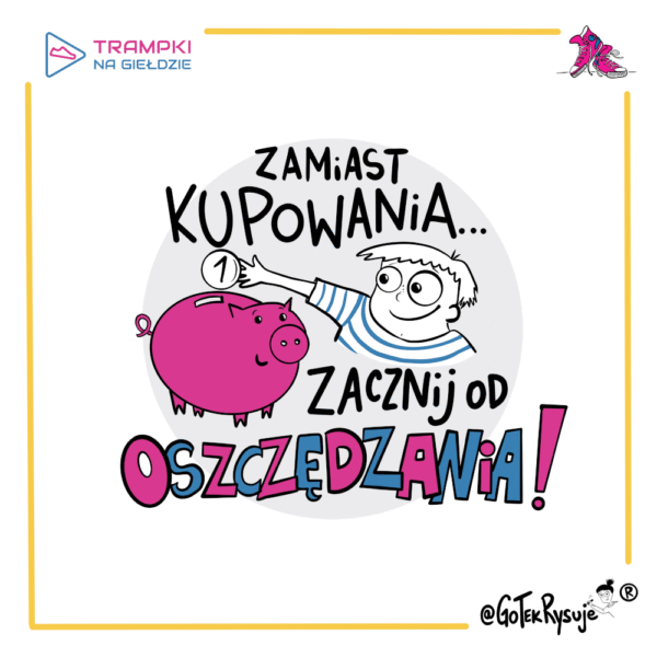 Magnes „Zamiast kupowania… zacznij od oszczędzania!"