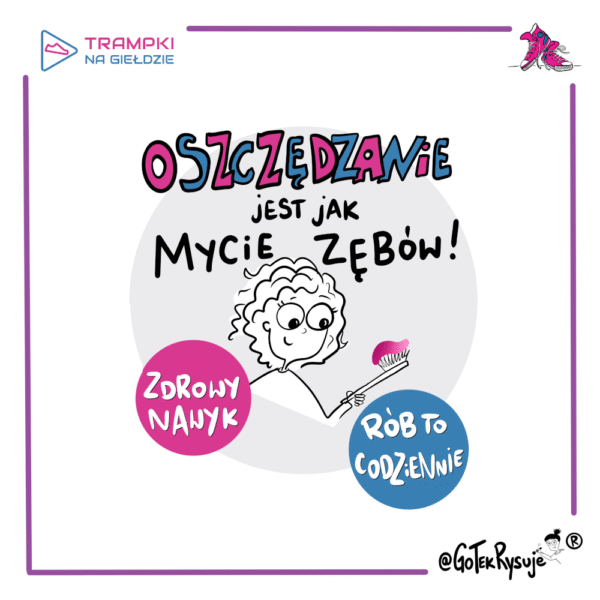 Magnes „Oszczędzanie jest jak mycie zębów”